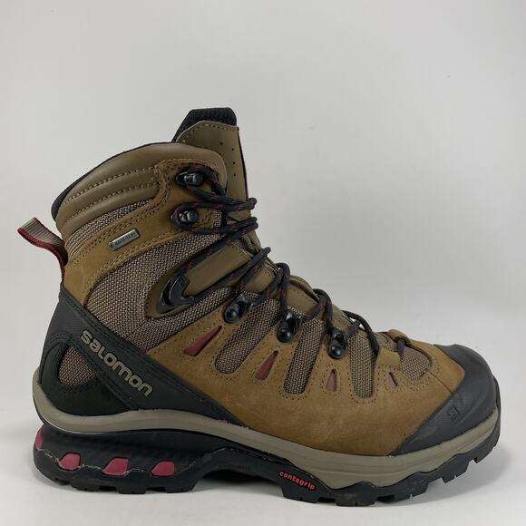 Salomon Quest 4D 3 GTX Hiking Boots Womens Size 8.5 Gore-Tex Waterproof Leather - Picture 1 of 11